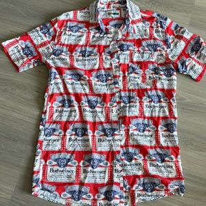 Tipsy Elves Budweiser button down.
